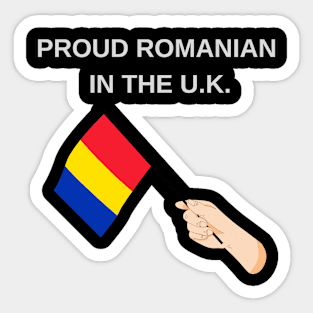 Proud Romanian in UK Sticker